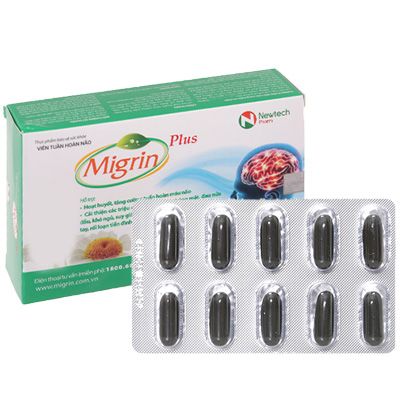 Migrin Plus hỗ trợ hoạt huyết, tăng cường tuần hoàn máu não