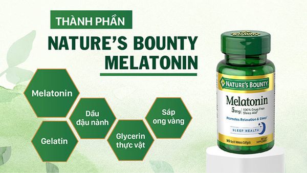 Melatonin - Hỗ trợ điều hòa giấc ngủ, trị mất ngủ, giúp ngủ ngon