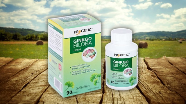 Progetic Ginkgo Biloba 750mg - Tăng cường lưu thông máu não