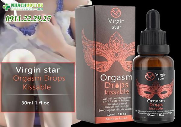 Virgin Star Orgasm Drops Kissable là gì