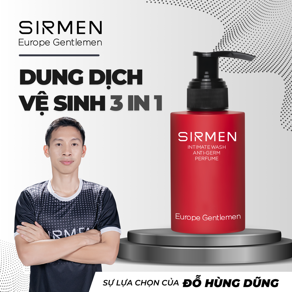 Dung dịch vệ sinh nam 3 in 1 SIRMEN Europe Gentlemen – Đỉnh cao của sự tiện lợi và đẳng cấp