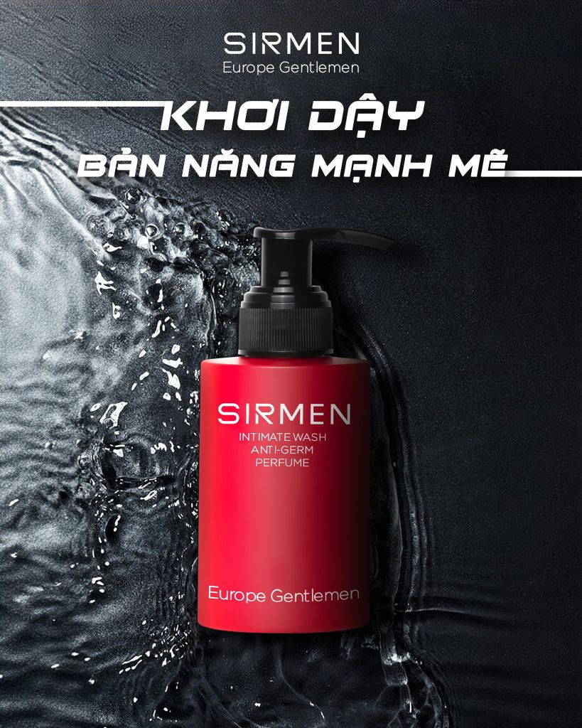Dung dịch vệ sinh nam 3in1 SIRMEN: Tự tin, khẳng định phong độ phái mạnh