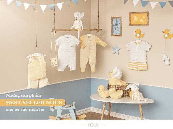 3 loại chất liệu đồ sơ sinh Nous best-seller cho bé vào mùa hè