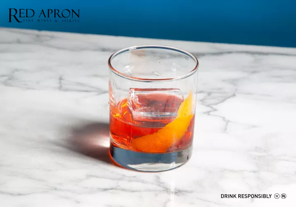 Negroni – classic gin cocktail with Campari and vermouth