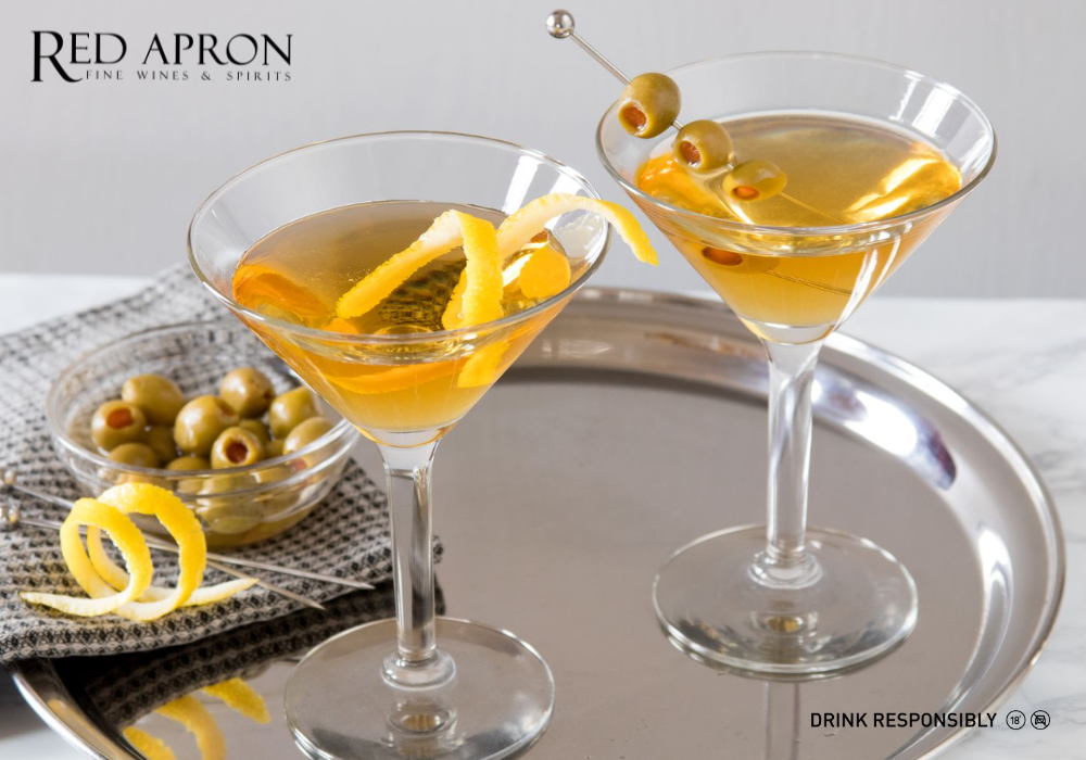 Gin Martini – simple and timeless gin cocktail with lemon and olive