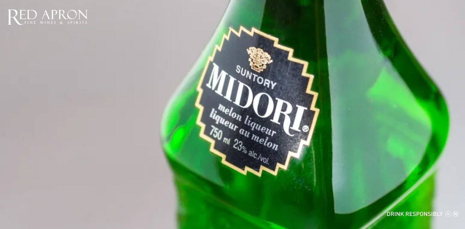 Thương hiệu Midori của Suntory xuất xứ Nhật Bản, liqueur màu xanh lá ra mắt năm 1978.