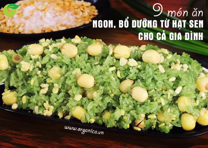 9 món ăn ngon, bổ dưỡng từ hạt sen cho cả gia đình