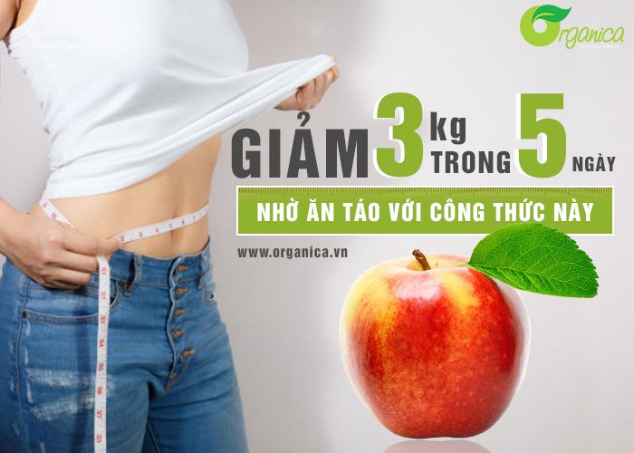 Giảm 3kg trong 5 ngày nhờ ăn táo với công thức này