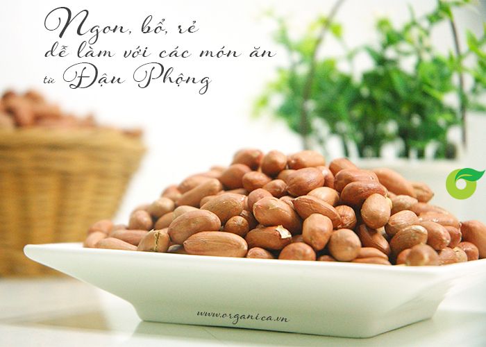 Ngon, bổ, rẻ, dễ làm với các món ăn từ đậu phộng