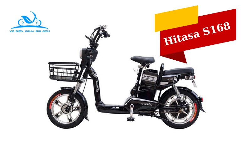 Xe đạp điện màu đen Hitasa S168