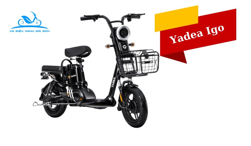 Xe đạp điện màu đen Yadea Igo