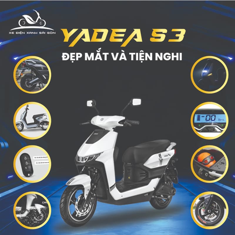 Yadea S3 tiện ích đa dạng