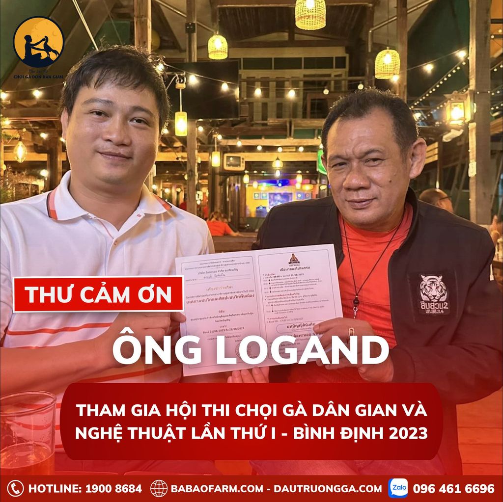 CHÀO MỪNG ÔNG LOGAND - SƯ KÊ NỔI TIẾNG HÀNG ĐẦU THÁI LAN ĐẾN VỚI HỘI CHỌI GÀ DÂN GIAN 2023