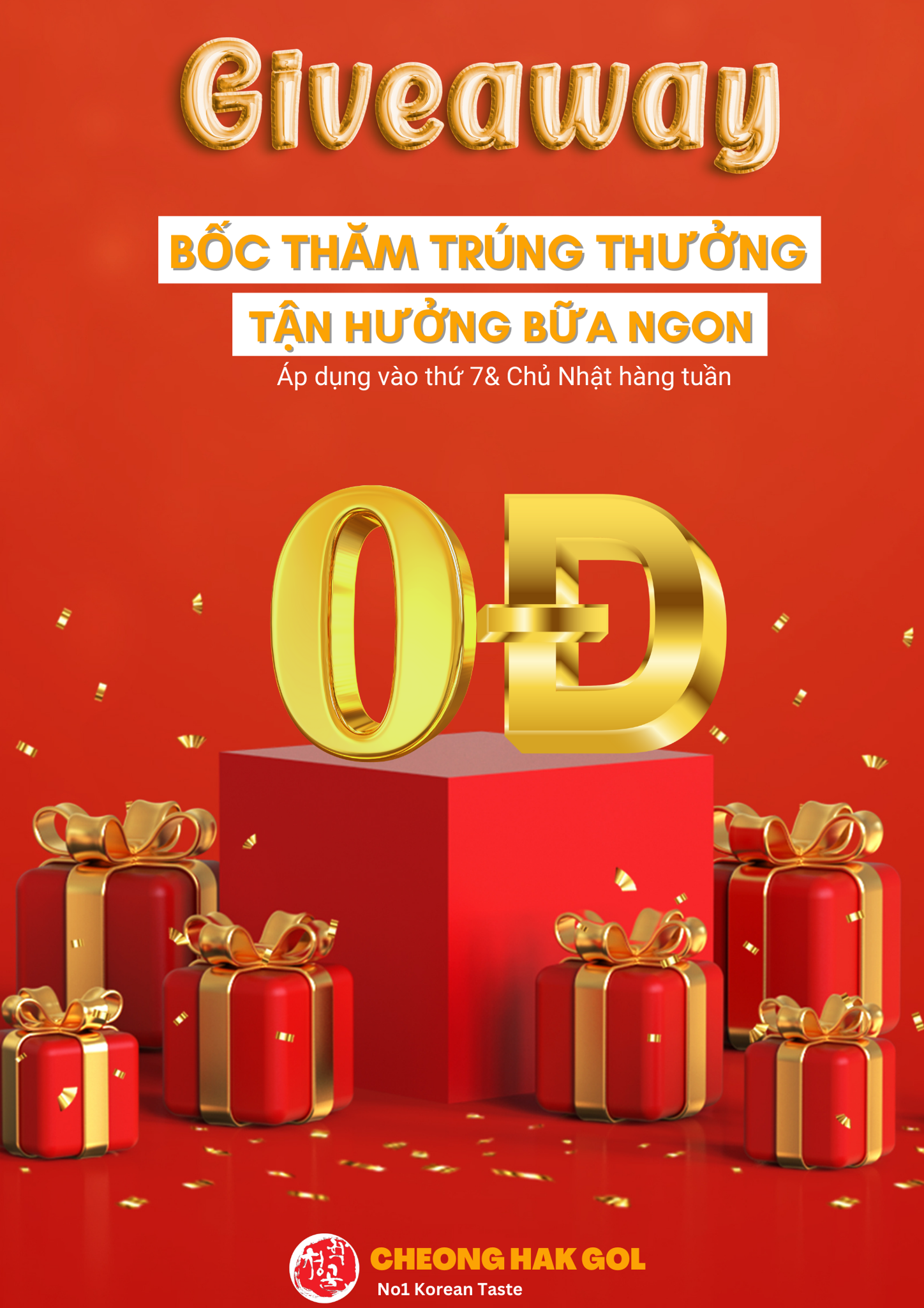 Minigame BỐc ThĂm TrÚng ThƯỞng TẬn HƯỞng BỮa Ngon Cheong Hak Gol No1 Korean Taste 7904