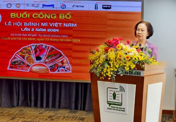 Bà Nguyễn Thị Khánh, Chủ tịch Hiệp hội Du lịch TPHCM, chia sẻ về Lễ hội Bánh mì Việt Nam lần 2.