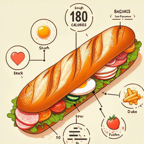 Nhân bánh mì que là yếu tố quyết định lượng calo trong chiếc bánh mì que tăng hay giảm