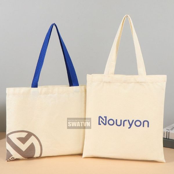 túi tote canvas in logo