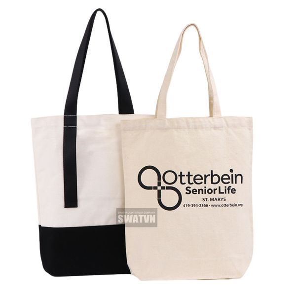 túi tote canvas in logo
