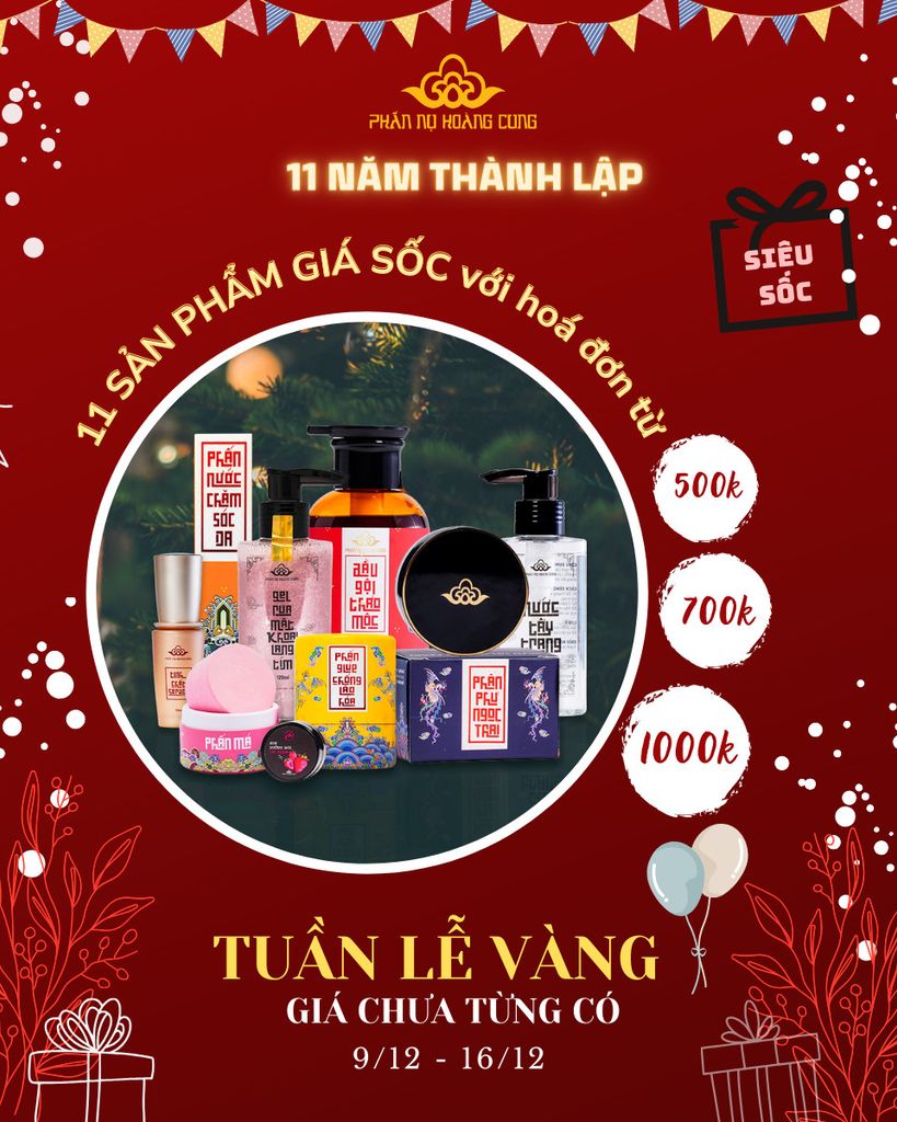 TUẦN LỄ VÀNG – KỈ NIỆM 11 NĂM THÀNH LẬP – GIÁ CHƯA TỪNG CÓ