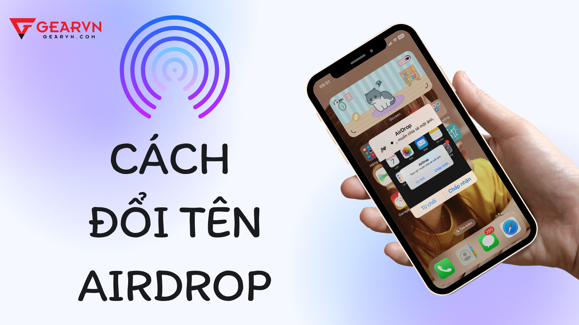 cách đặt tên airdrop