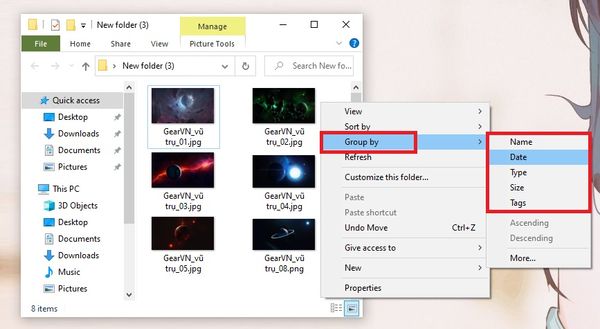 Vì ai cũng thích gọn gàng, hướng dẫn phân loại và sắp xếp file và folder trên Windows 10