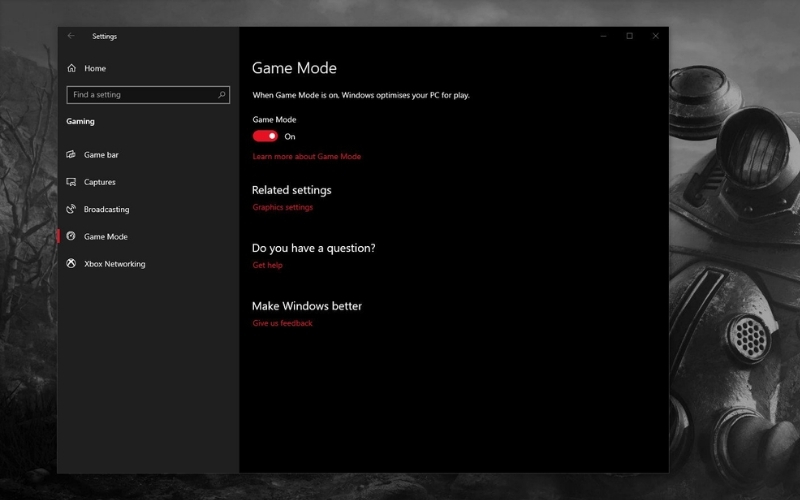 Game Mode (Tích hợp trên Windows 10/11)