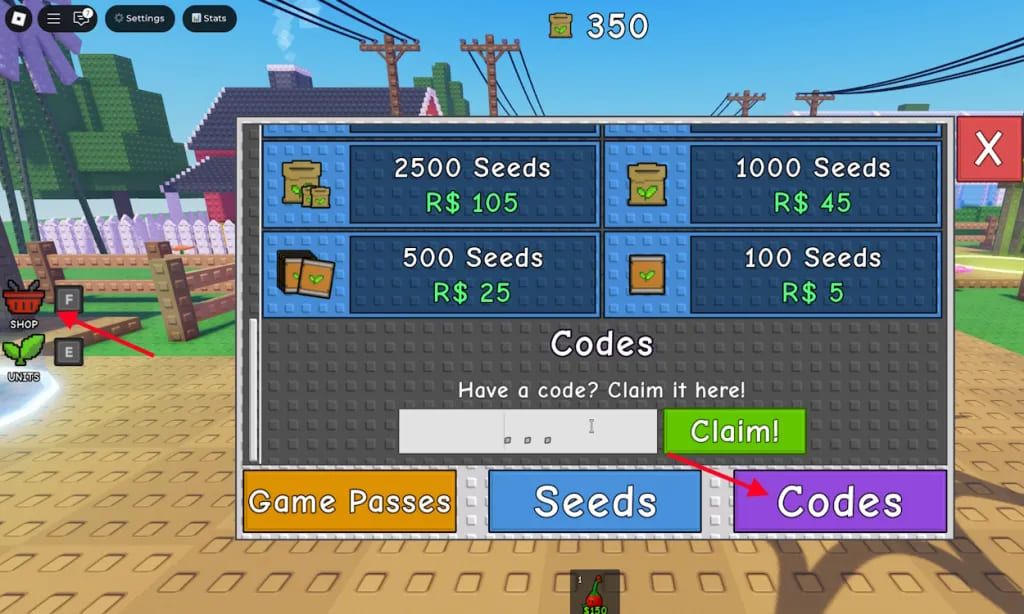 code grow garden tower defense