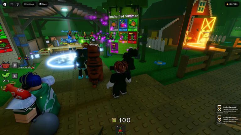 code garden tower defense roblox