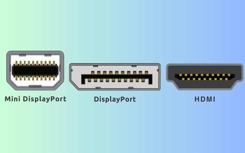 Cổng DisplayPort, Mini DisplayPort và HDMI