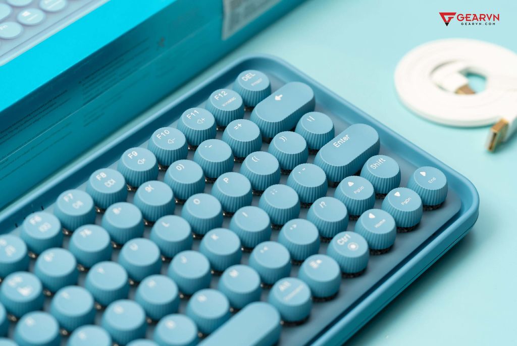 GEARVN - Bàn phím Bluetooth Rapoo Ralemo Pre 5 RA Xanh