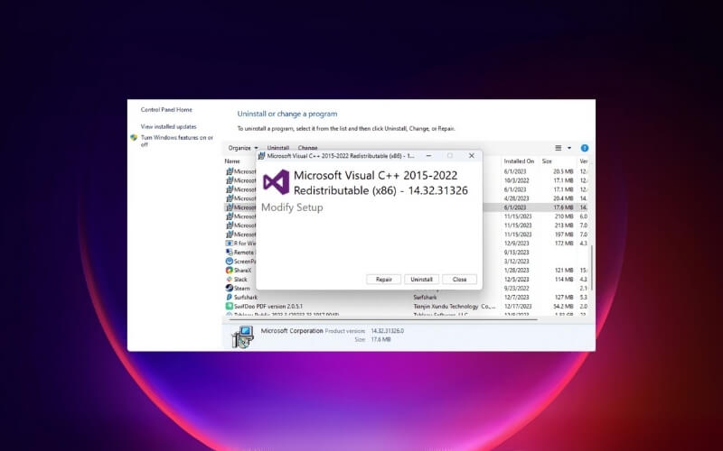 Microsoft Visual C++ Redistributable