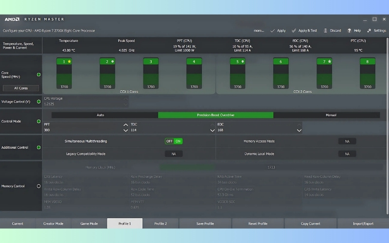 Chế độ Precision Boost Overdrive (PBO)