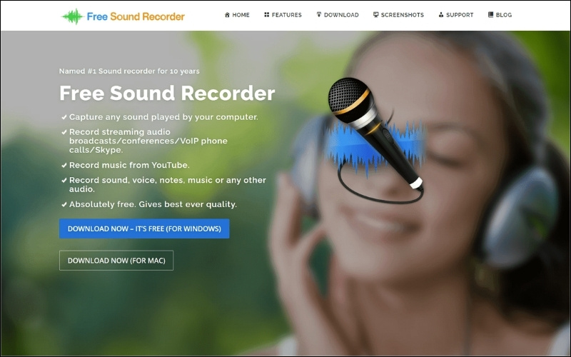 Phần mềm Free Sound Recorder