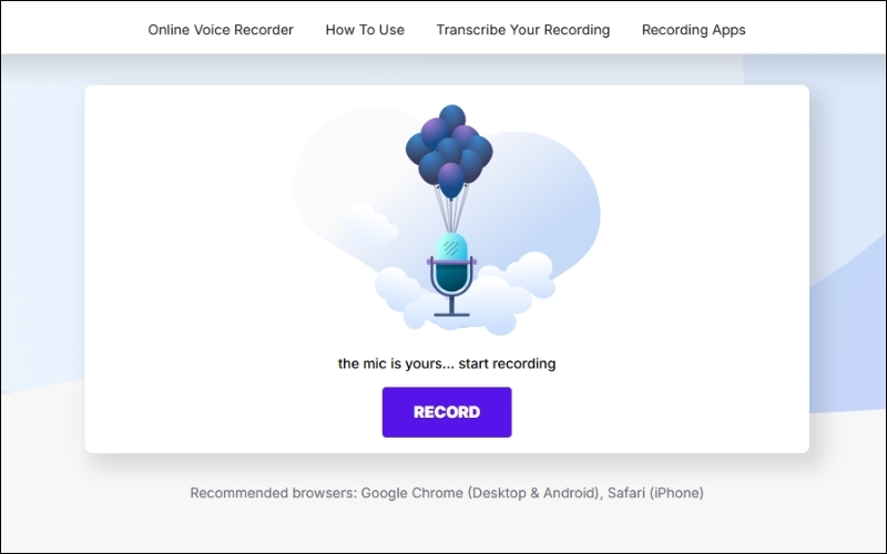 Website Online Voice Recoder