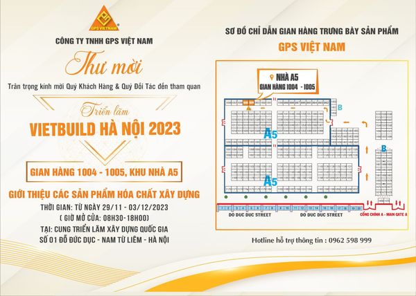 Hóa chất xây dựng GPS Việt Nam tham gia triển lãm Vietbuild Hà Nội 2023