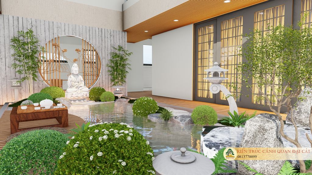 THIẾT KẾ HỒ CÁ KOI TRONG NHÀ THẦY HẢI