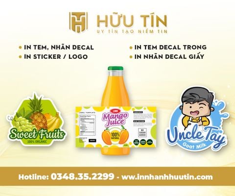 Sự khác biệt giữa Decal giấy và Decal nhựa