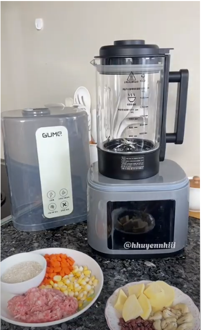 Cùng Huyền Nhi trổ tài nấu nướng cùng em máy làm sữa hạt đa năng nhà GUME nha