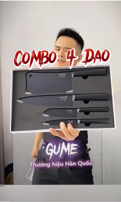 Test Bộ dao 4 món cao cấp GUME Hàn Quốc cùng nam KOCS