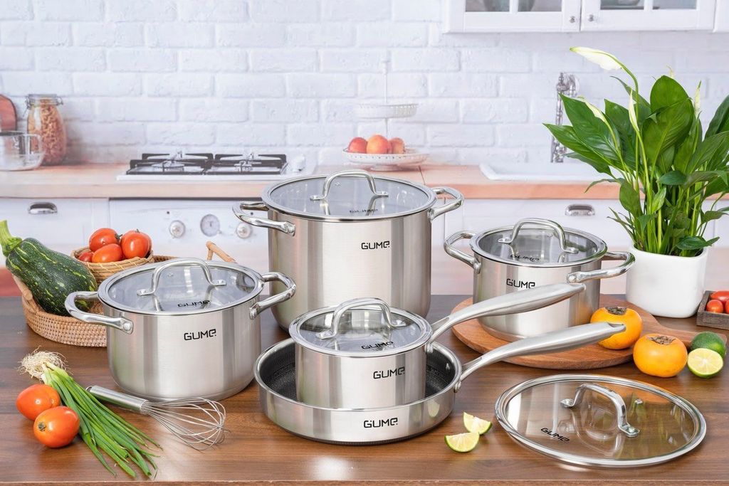 Bộ nồi inox cao cấp Gume lựa chọn hàng đầu cho việc nấu nướng