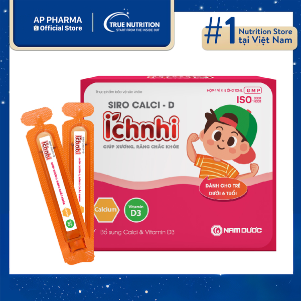 Siro Calci D Ích Nhi Nam Dược: Tăng Trưởng Xương, Răng Khoẻ Mạnh Cho Trẻ