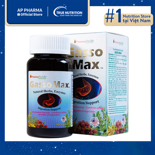 Viên Uống Gasso Max Vitamins For Life: Giải Pháp Tiêu Hóa Từ Thiên Nhiên Hiệu Quả