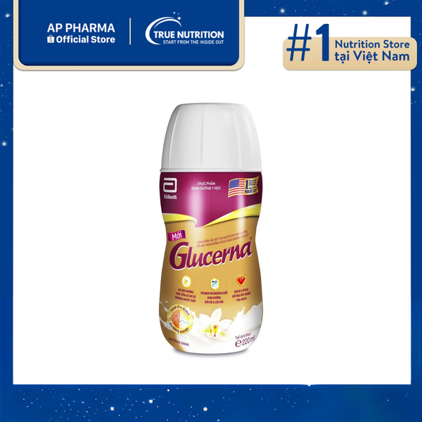 Sữa Glucerna Abbott Hương Vani chai 220ml