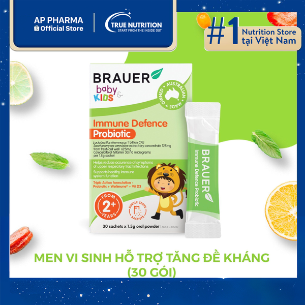 Men vi sinh Brauer Baby Kids Immune Defence Probiotic