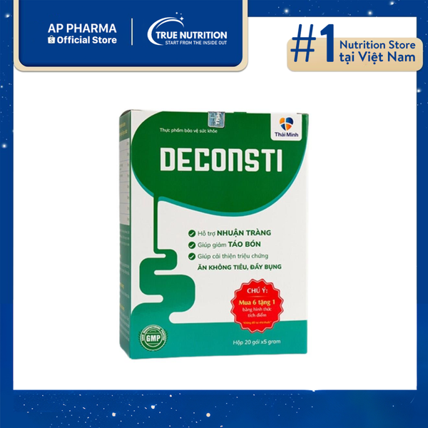 TPBVSK Deconsti - Cốm nhuận tràng, giảm táo bón