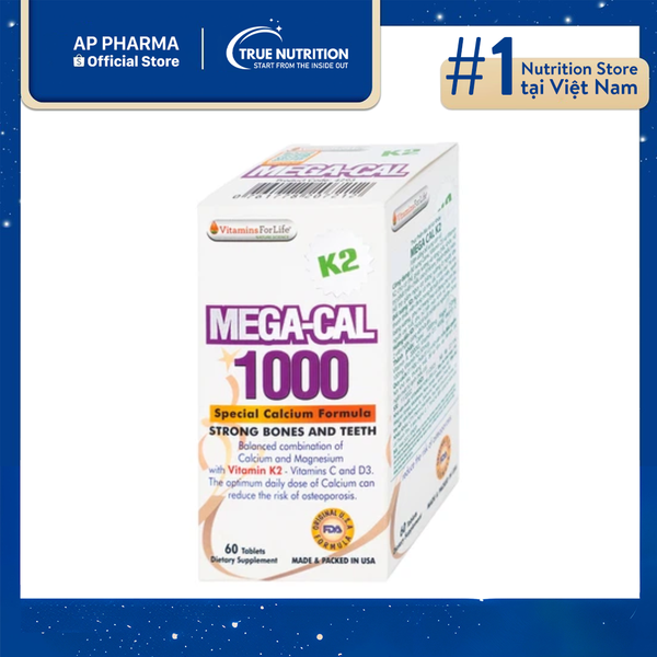 Viên Uống Mega-Cal 1000 Vitamins For Life: Tại Sao Đây Là Chìa Khóa Cho Sức Khỏe Xương?