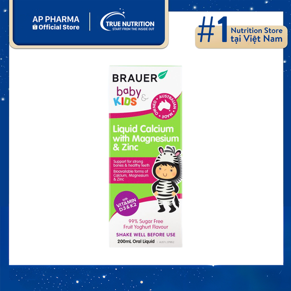 Siro Brauer Baby Kids Liquid Calcium With Magnesium And Zinc