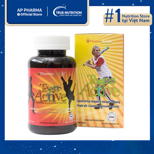 Viên Uống Teens Active Vitamins: Công Thức Vàng Cho Sức Khỏe Thanh Thiếu Niên