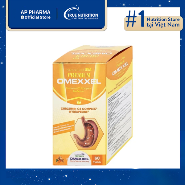 Viên uống Premium Omexxel Curcumin C3 Complex W/Bioperine