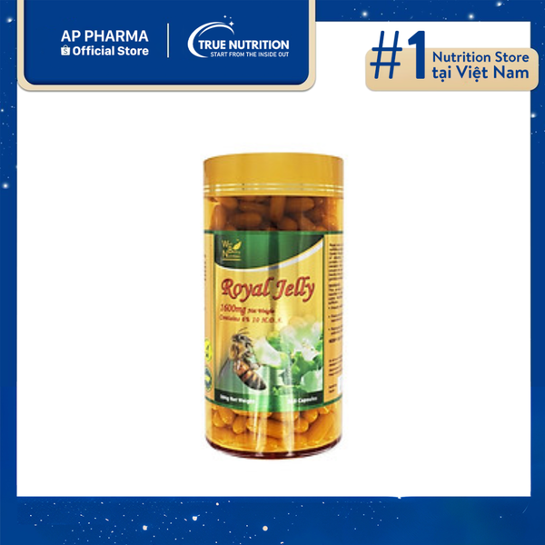 Sữa Ong Chúa WELL BEING NUTRITION Royal Jelly 1600mg 365 viên